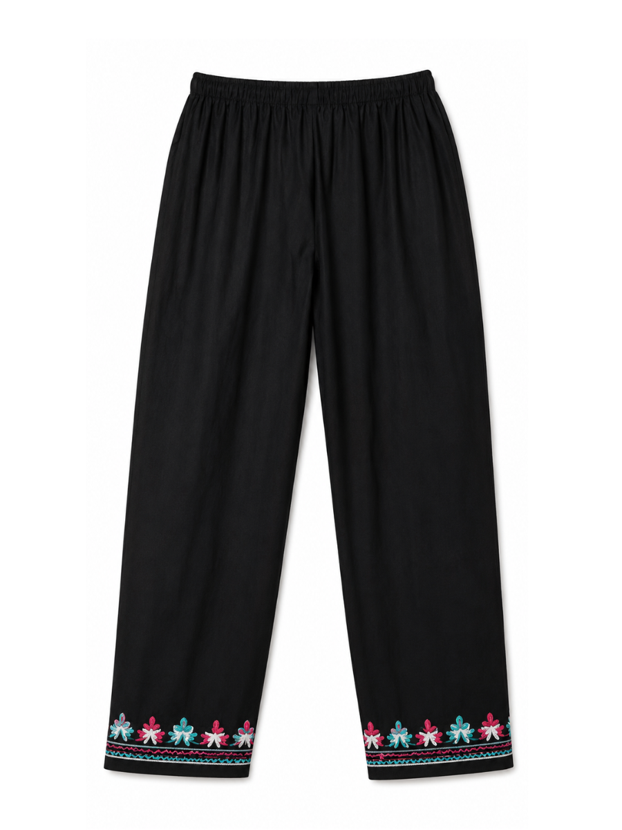Kashmir Aari cotton Co-Ord Set | Ebony