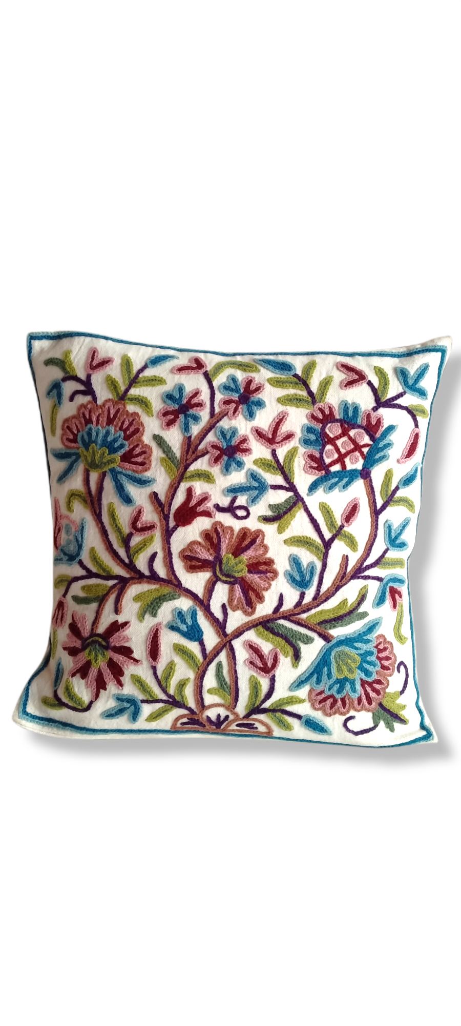 Saffron Sky Blue Cushion Covers - set of 2 - KaarKash