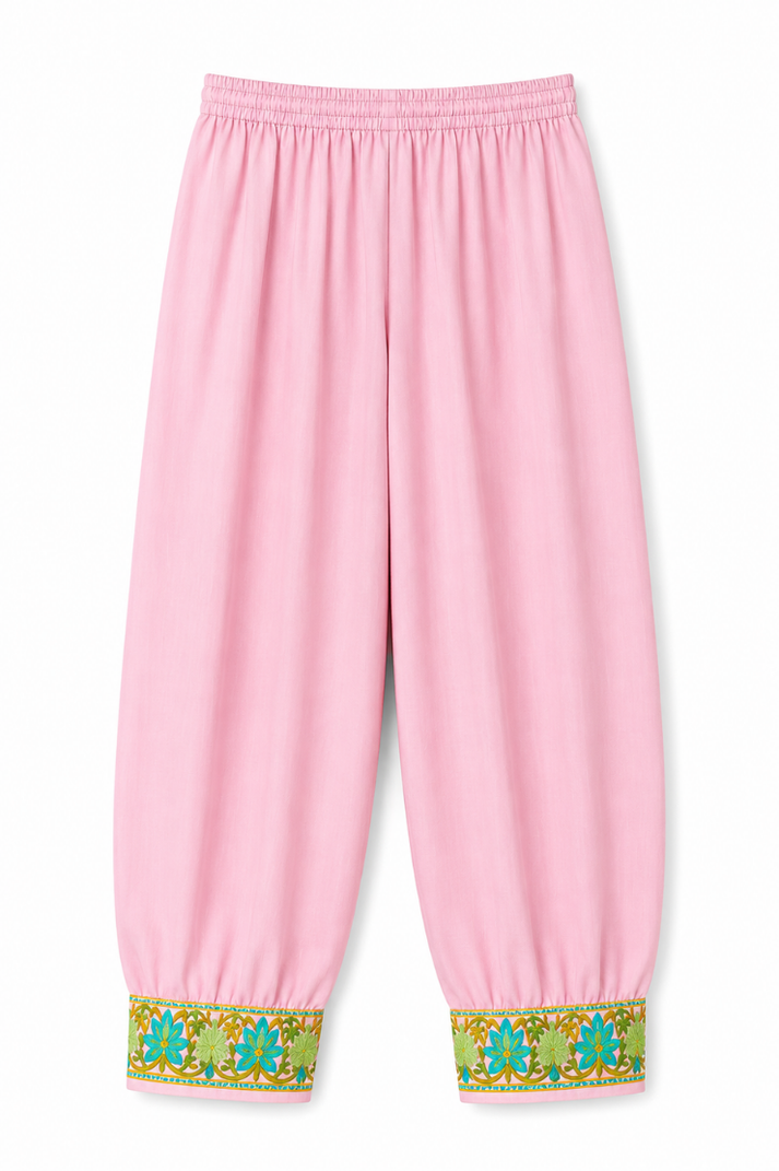 Kashmir Aari cotton Co-Ord Set | Pink