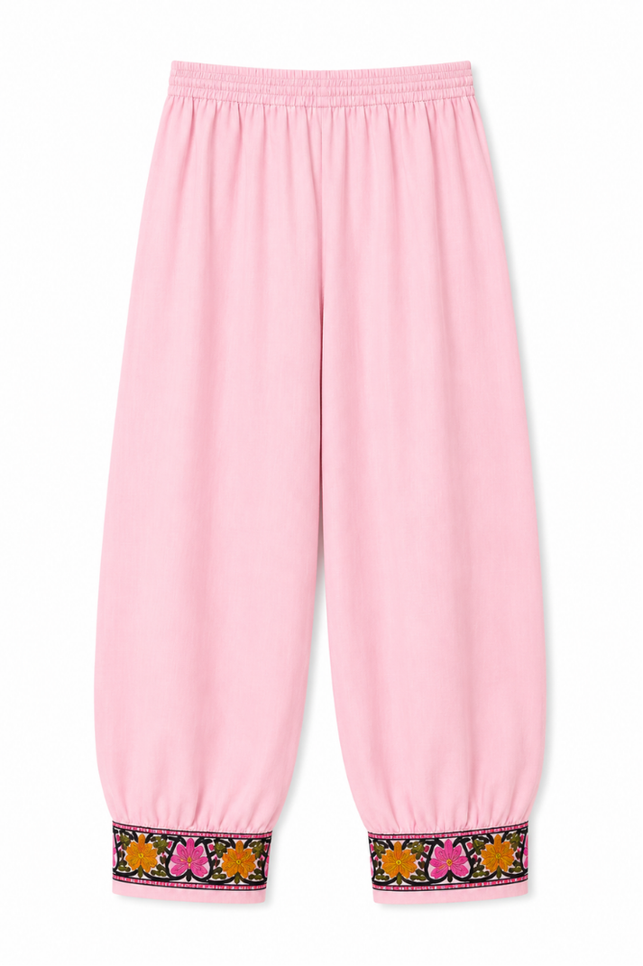 Kashmir Aari cotton Co-Ord Set | Pink