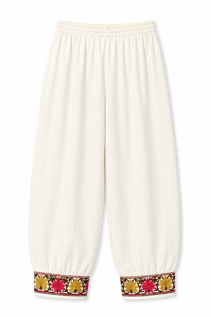 Kashmir Aari cotton Co-Ord Set | Light Gray