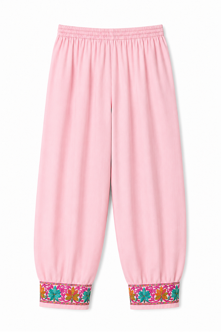 Kashmir Aari cotton Co-Ord Set | Pink