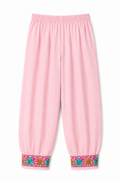 Kashmir Aari cotton Co-Ord Set | Pink