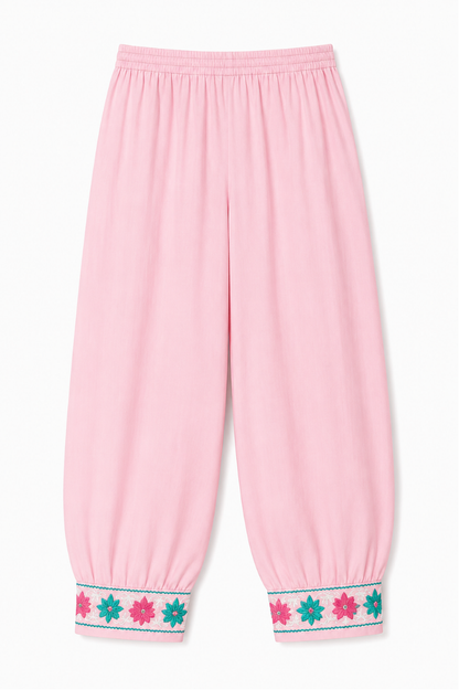 Kashmir Aari cotton Co-Ord Set | Pink