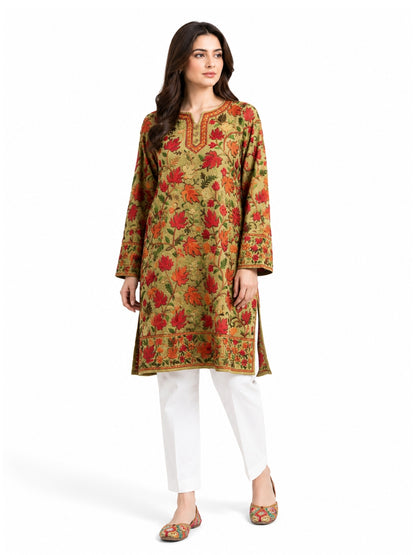 Noor : chinar embroidery summer kurti | amber