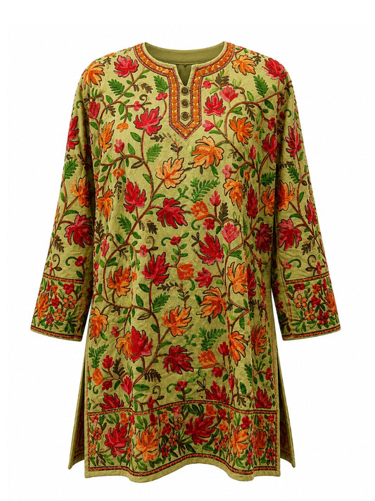 Noor : chinar embroidery summer kurti | amber