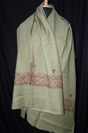 Gurkha Tusha Shawl with Sozni Handwork Embroidery