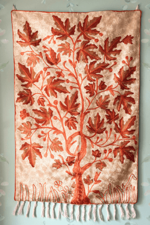 Chinar, Chain Stich Wall tapestry.